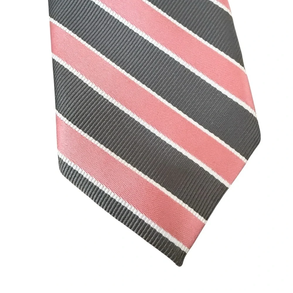 Striped coral and Gray Necktie boys 2T-5T Easter Gymboree